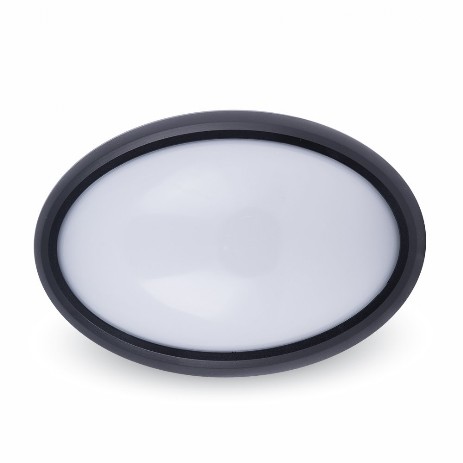 PLAFONIERA LED OVALE COLORE NERO PLAFONIERA LED OVALE COLORE NERO